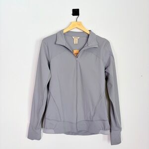 Duluth Trading Co Womens Avant Garden Jacket Gray Full Zip‎ Supplex Nylon Medium